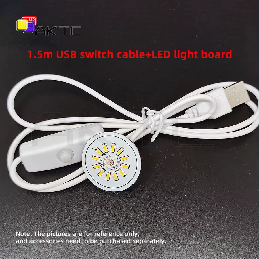 ankatec RGB LED Nachtlicht DIY Desktop Ornament mit Farbwechsel, Durchmesser: 31 mm - Bild 2