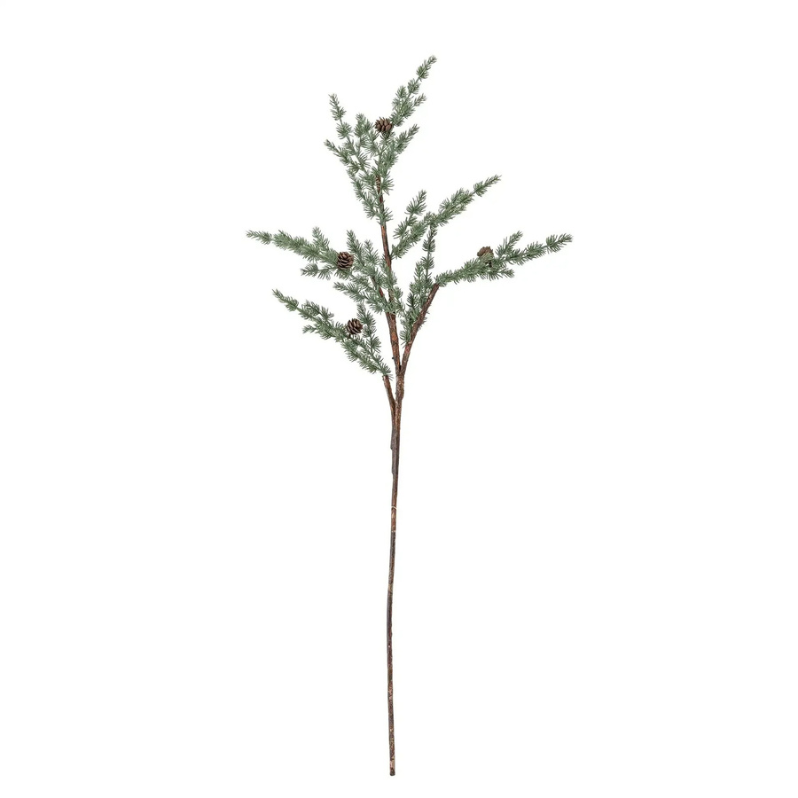 Bloomingville Künstlicher Tannenzweig in Grün im skandinavischen Design, Höhe: 20 cm - Bild 1