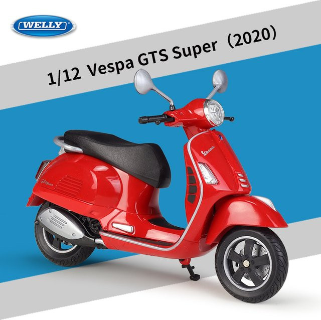 WELLY Vespa GTS Super 300, Modell, 1:12, Metall, Rot - Bild 1