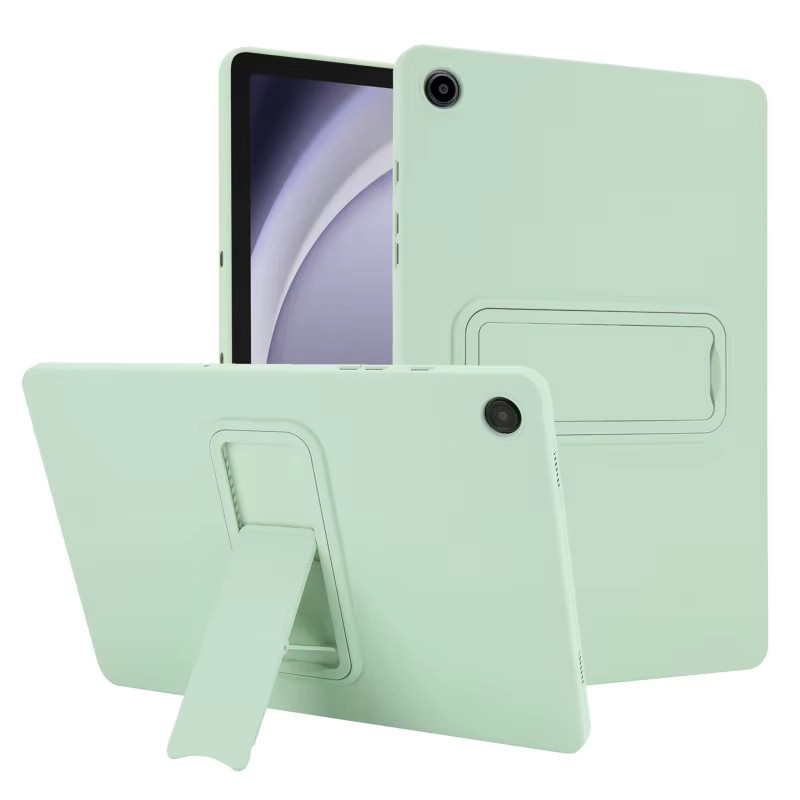 Schutzhülle aus weichem TPU für Samsung Galaxy Tab A9 Plus 11 Zoll SM-X210 sowie A9 8,7 Zoll X110, A8 10,5 Zoll X200 und A7 Lite T220 in Grün mit Standfunktion - Bild 1
