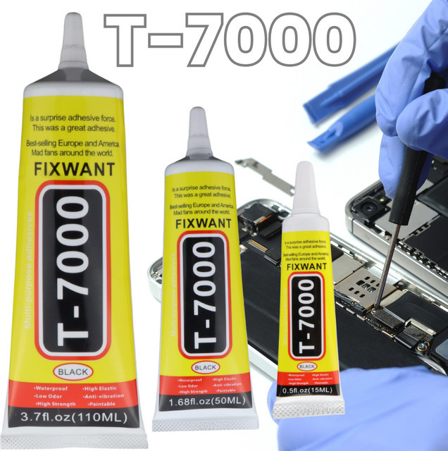 FIXWANT T7000 Universal Kleber Schwarz für Handy Touchscreen und Computer Reparatur Rahmen - Bild 1