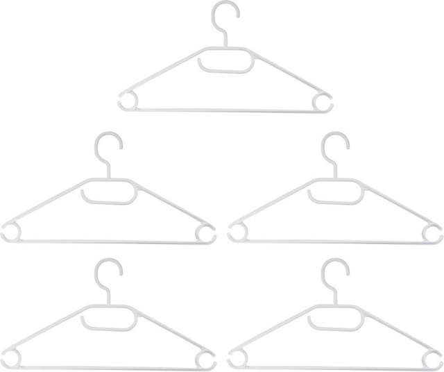 Alpina Kleiderbügelset aus Kunststoff in Weiß - Bild 1