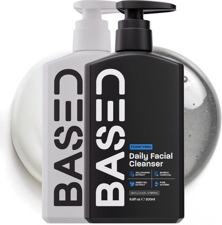 Based 2-in-1 Hautpflege Set, Waschgel und Feuchtigkeitscreme, Aloe Vera, Panthenol, Unisex