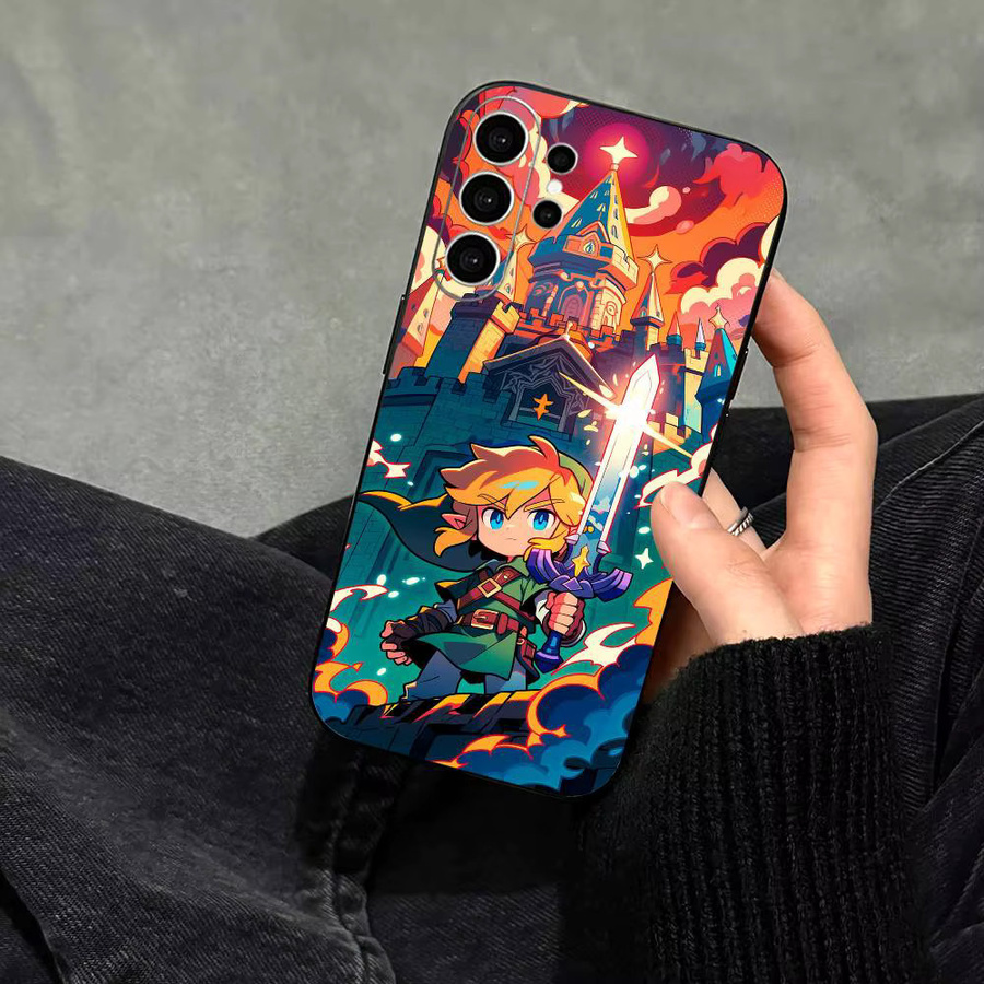 The Legend of Zelda Handyhülle für Samsung Galaxy S25 S24 S23 S22 S21 S20 Ultra Plus FE Note 10 9 5G in Schwarz - Bild 2