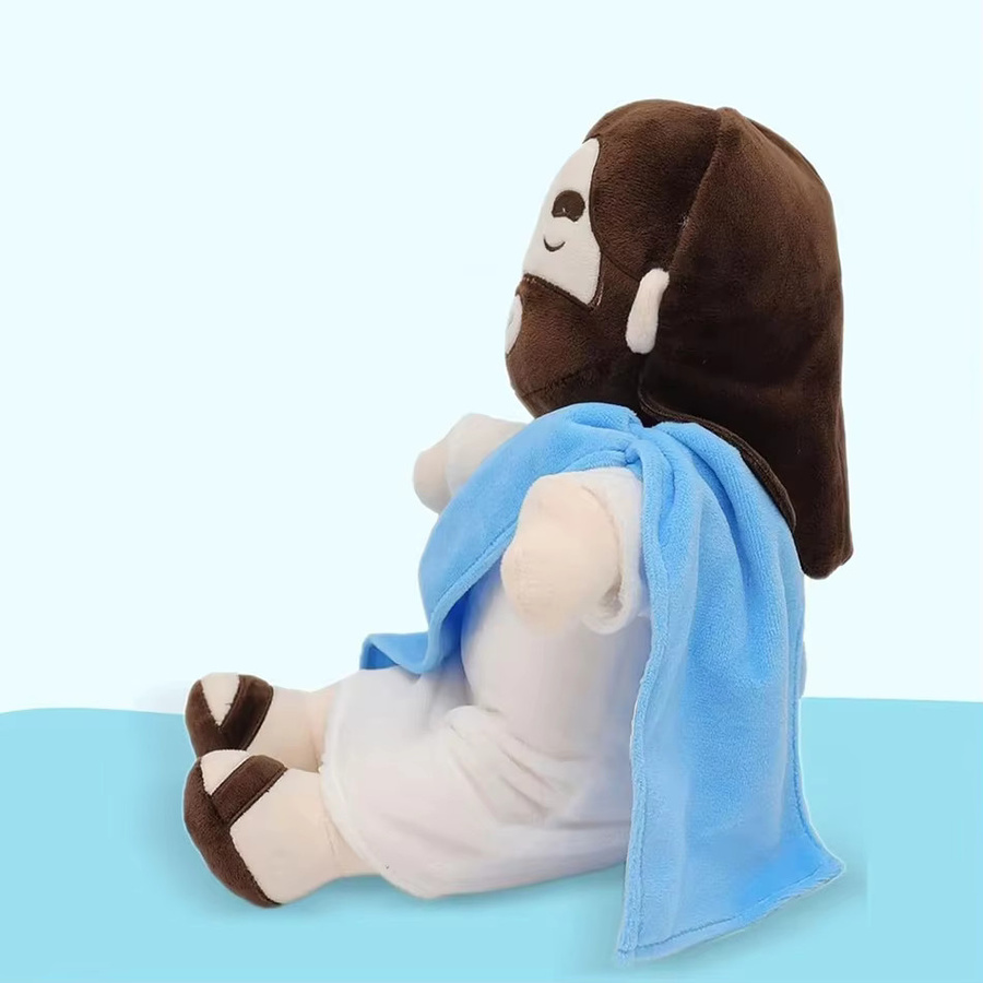 Dekoratives Plüschkissen Jungfrau Maria mit Jesus als christliches religiöses Heimtextil in Multicolor - Bild 5
