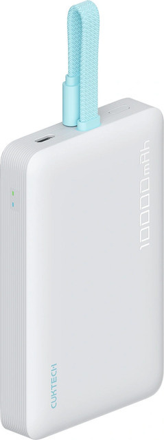 Kabellose Powerbank Cuktech CP132ML, 10000mAh, 22,5W, PD + QI, 2 x USB-C, Weiß - Bild 1