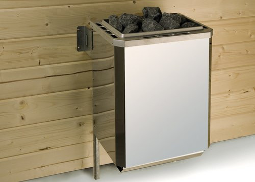 Weka Klassikofen 9,0 Saunaofen elektrisch in Silber, 9 kW, Edelstahl - Bild 1