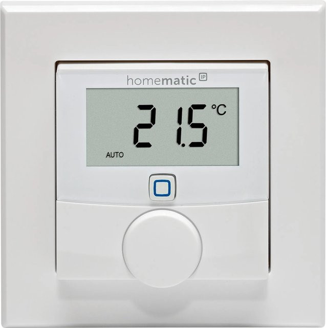 Homematic IP Funk Wandthermostat mit Luftfeuchtigkeitssensor in Weiß - Bild 1