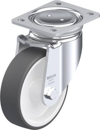 Blickle LUH-POTH 150G Lenkrolle in Grau und Weiß mit 150 mm Rad-Durchmesser und einer Tragfähigkeit von 500 kg - Bild 1