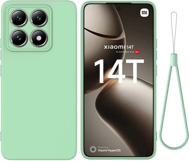 Flüssigsilikon Vollschutzhülle für Xiaomi Mi 14 Pro und 14T Ultra in Grün - Bild 1