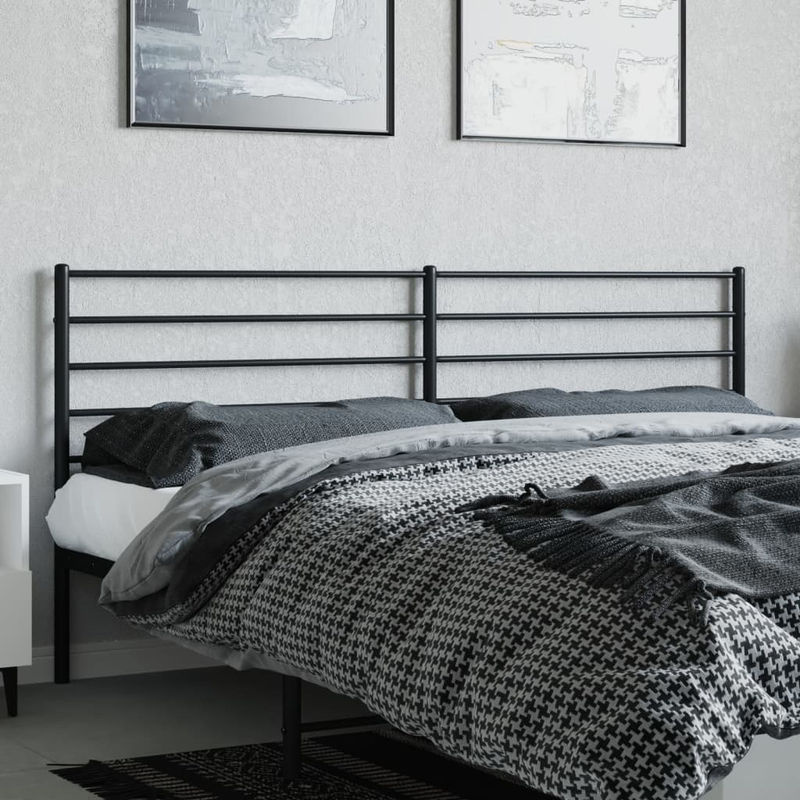 Vidaxl Metall-Kopfteil in Schwarz im klassischen und modernen Design - Bild 3