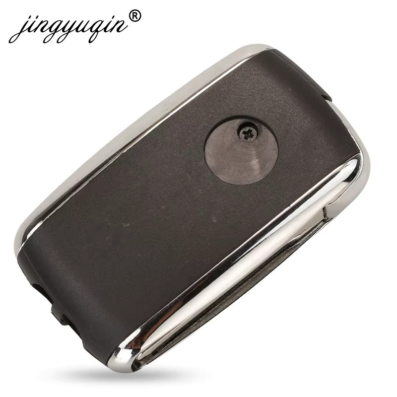 Upgrade Flip Schlüssel Gehäuse mit 3/4 Tasten für Toyota Alphard Corolla RAV4 Yaris Prado Camry Crown Avalon in Schwarz von jingyuqin - Bild 2
