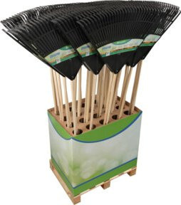 floraworld Laub- und Rasenbesen Classic XL mit Kunststoffzinken - Bild 1