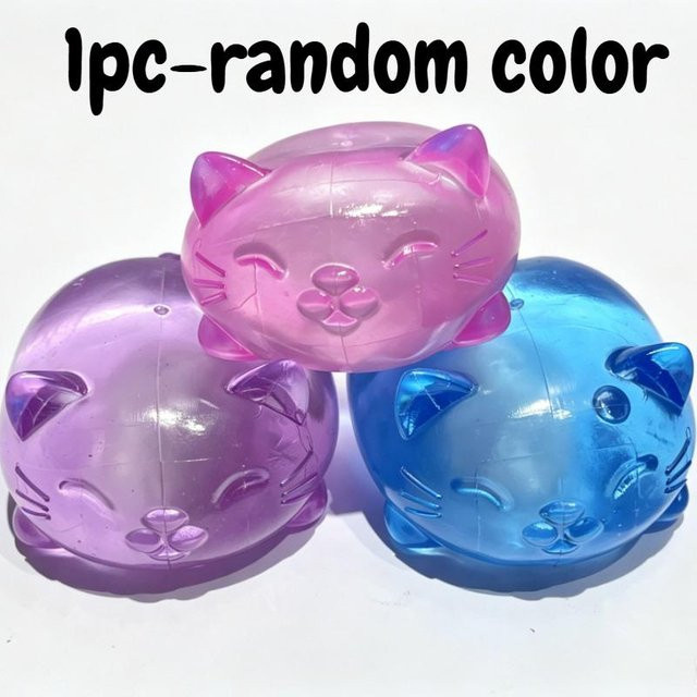 Maltose Mini-Katze Squishy Knetspielzeug, pink - Bild 1