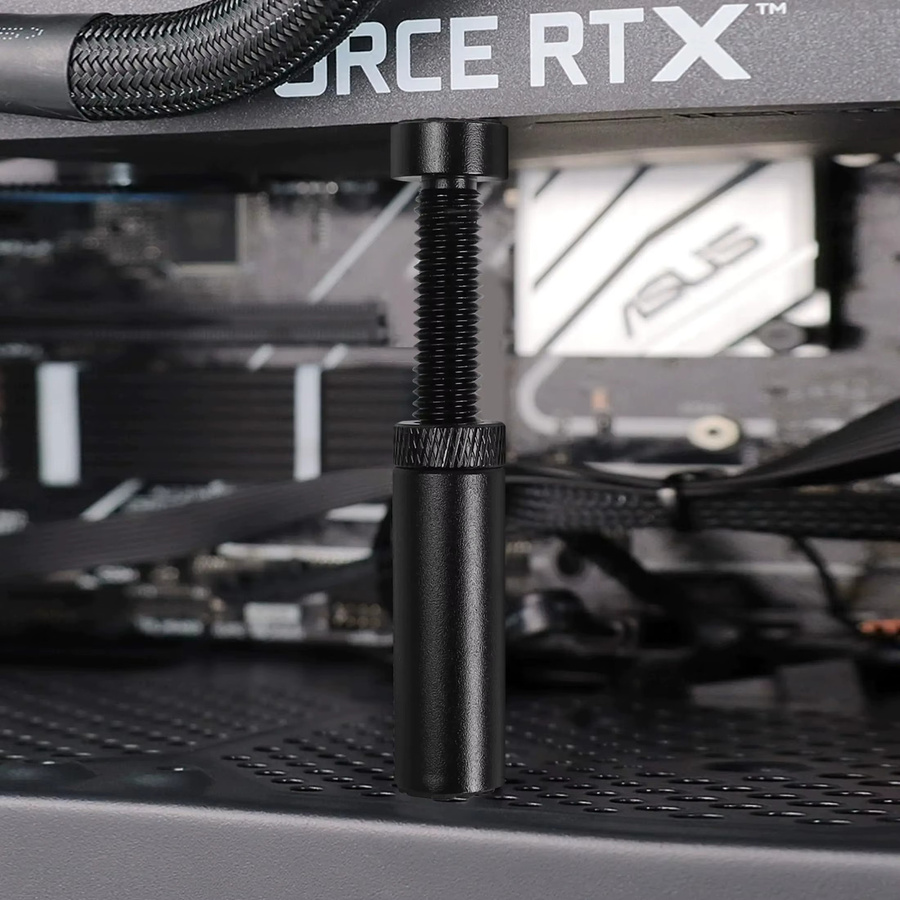 TEUCER GPU-Halter aus Aluminiumlegierung in Schwarz als Teleskop-Stützrahmen für deinen PC - Bild 4