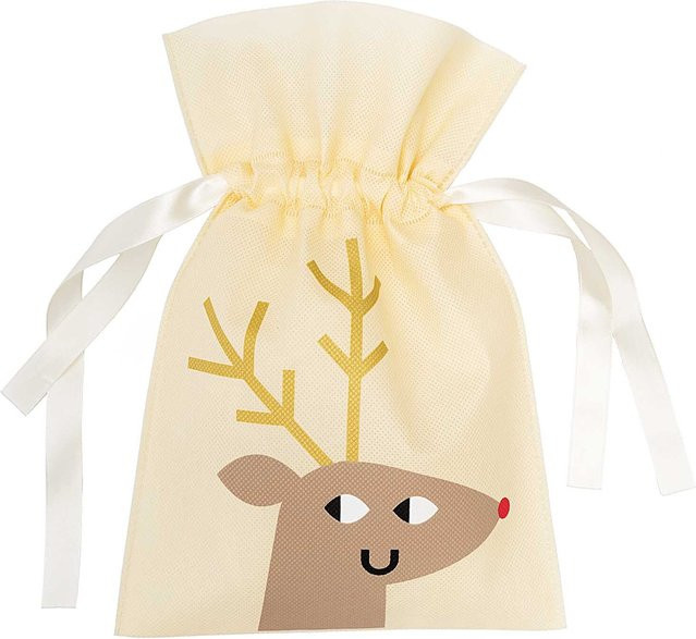 Rico Design Paper Poetry Geschenktüte Rentier Gelb B: 20 cm, H: 30 cm - Bild 1