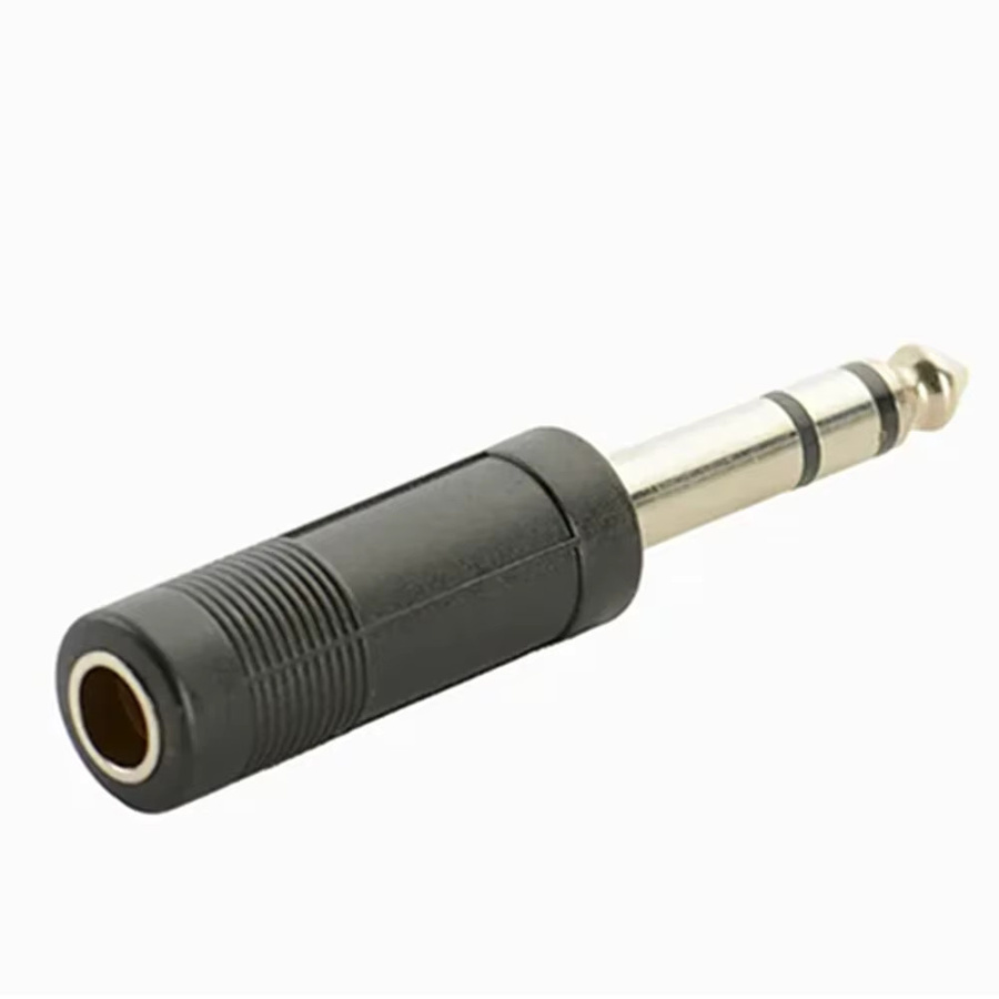 BSN Adapter Set 6,35 mm Buchse auf 6,35 mm Stecker TS 1/4 Zoll auf TRS 1/4 Zoll Stereo und Mono - Bild 2
