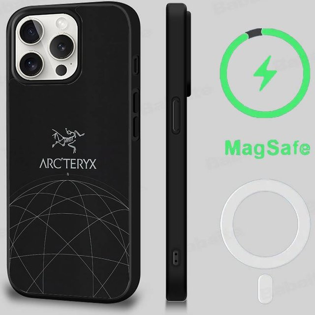 Mart10-2 A-Arc T-Teryx Magnetische MagSafe Handyhülle für iPhone 16 15 14 13 12 11 Pro Max Plus in Schwarz - Bild 1