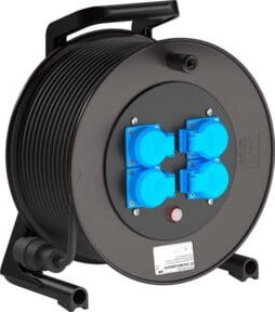 Schill Kabeltrommel H07RN-F 3x1,5qmm Schwarz 50m - Bild 1
