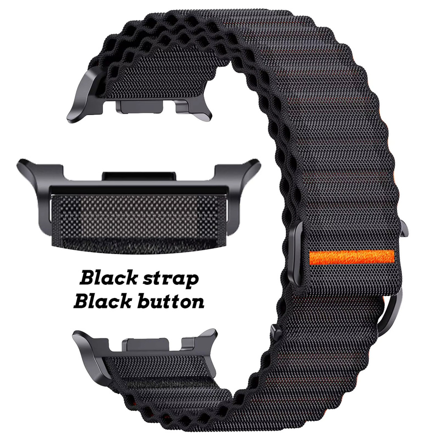 NUOTUO Uhrenarmband Nylon, Schwarz, Unisex - Bild 4