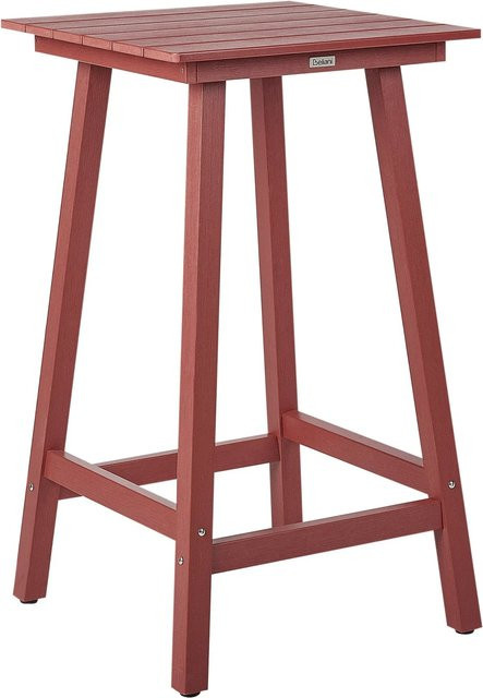 Beliani Gartentisch ADIRONDACK in Dunkelrot, B/T/H: 60 x 59 x 103 cm - Bild 1