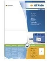 Herma Universaletiketten Premium weiß A5, 100 Bogen mit 200 Etiketten für Adressetiketten - Bild 1