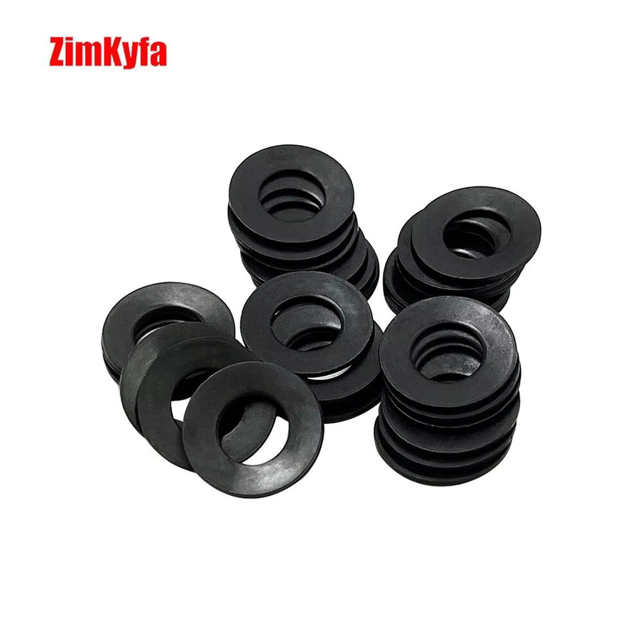 Belleville Disk Flat Spring Shim Spacer Unterlegscheiben OD 16 mm x ID 8,2 mm, Dicke 0,9 mm, Schwarz Silber, 12 Stück - Bild 2