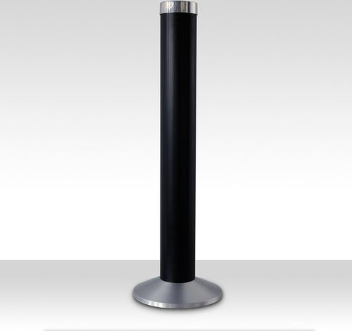 Szagato Aschenbecher aus Aluminium mit herausnehmbarem Inneneimer, Schwarz und Grau, B: 40 cm, H: 81 cm, T: 40 cm - Bild 1