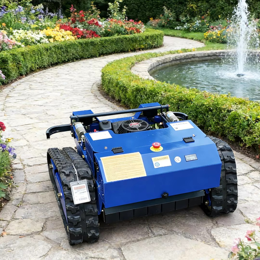 AIWEIYA Ferngesteuerter Mini-Rasenmäher in Blau für jedes Gelände und die Landwirtschaft - Bild 3