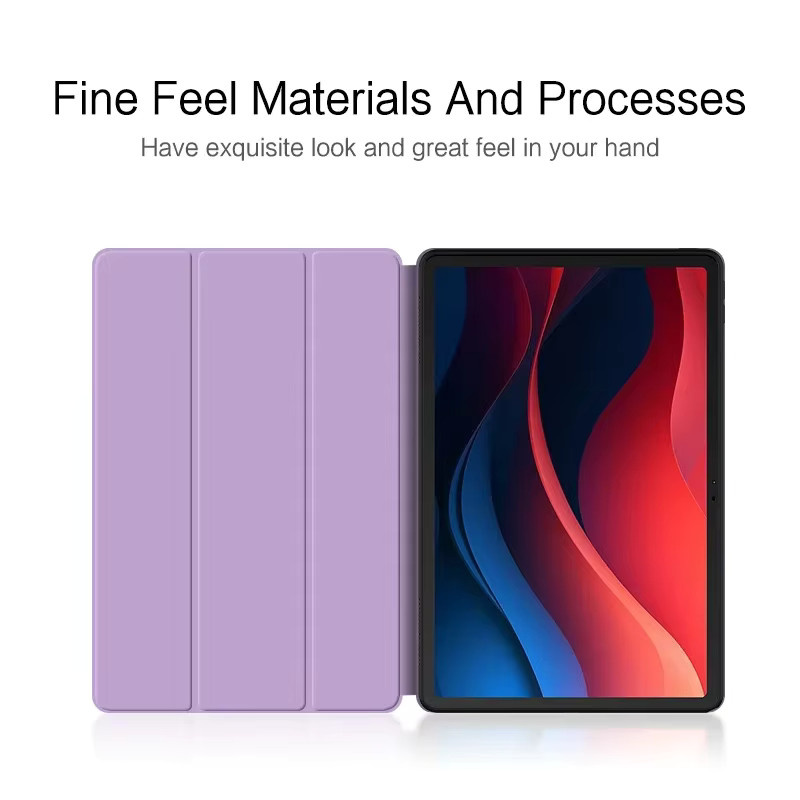Schutzhülle für Lenovo Xiaoxin Pad 11 2024 und Lenovo Tab M11 11 Zoll Flip Stand Case mit Auto Wake Up in Lila - Bild 1