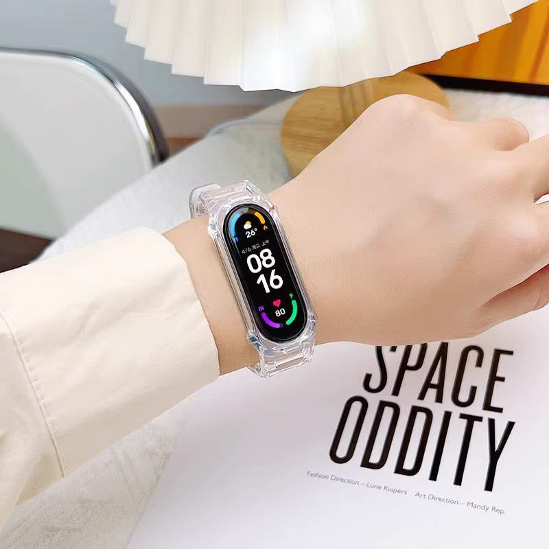 CRESTED Uhrenzubehör Armband, Kunststoff, transparent, Unisex, Xiaomi Mi Band 10 9 8 - Bild 3