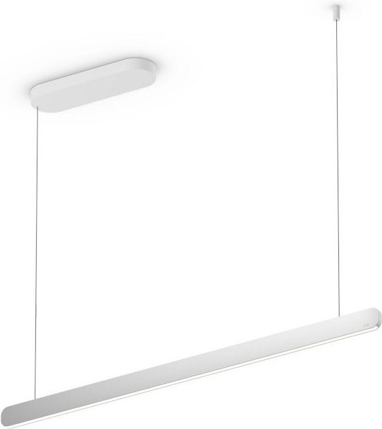 Occhio Mito linear volo 100 up LED-Pendelleuchte in Weiß matt und Silber matt mit dimmbarer Lichtfarbe (2700K - 4000K) - Bild 1
