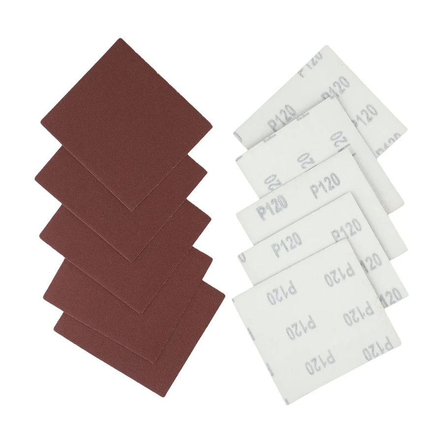 Vibratite Schleifpapier Set aus Aluminiumoxid für Metall, 10 Stück, Körnung 60–1000, B: 11,0 cm x B: 10,0 cm - Bild 4