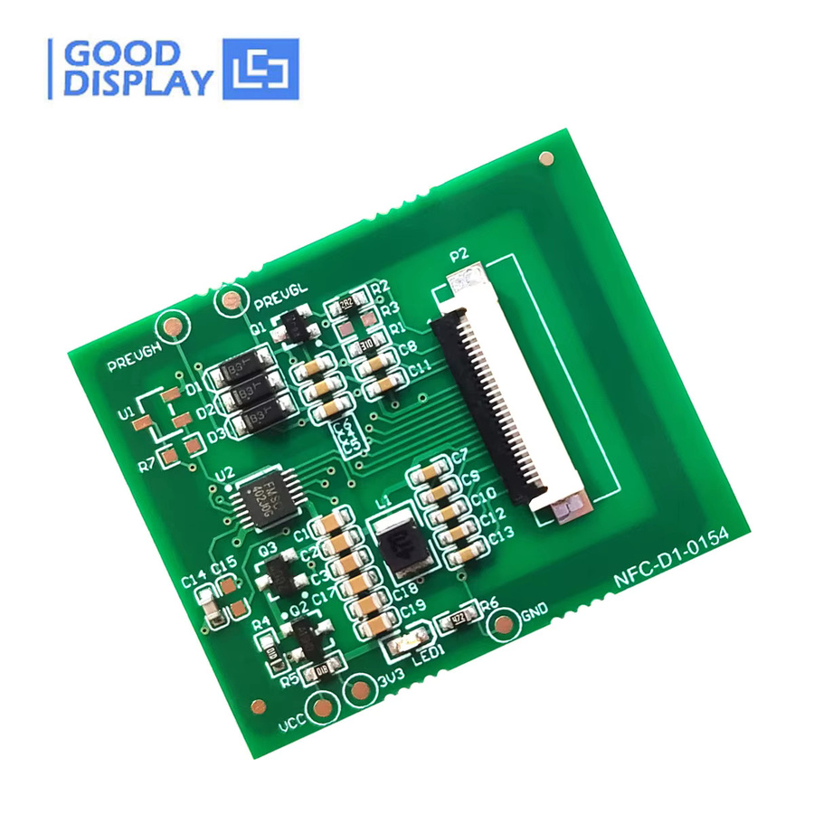 NFC E-Paper-Treiberplatine NFC-D1-0154 mit 1,54-Zoll E-Ink-Modul in Grün - Bild 2