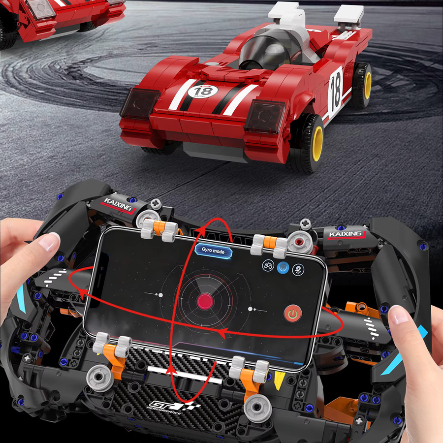 wishiot Gebäude Block Simulation Racing Räder Modell, Spielzeug, 935 Teile, ab 6 Jahren - Bild 4