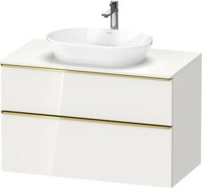 Duravit Waschtischunterschrank D-Neo in Weiß Hochglanz, B/T/H: 100 x 55 x 66,4 cm - Bild 1