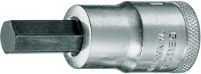Gedore Schraubendrehereinsatz Bit Innensechskant SW 9 mm, 1/2'' 12,5 mm, Farbe Silber - Bild 1