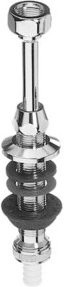 Schell Spülengarnitur aus Messing, Durchmesser 12 mm, Anschluss 1/2 Zoll AG, verstellbar 1-70 mm, Farbe Silber - Bild 1