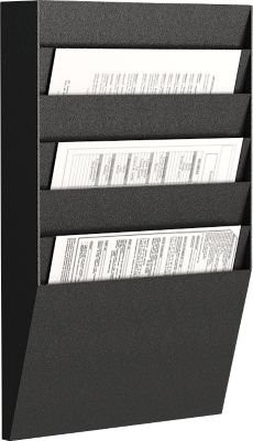 Paperflow Prospekthalter Schwarz B: 31,1 cm, H: 50,2 cm, T: 7,9 cm - Bild 1