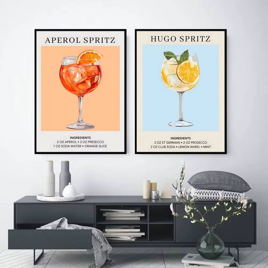Cocktail Kunst Dekor Poster von bilibili für dein Zuhause im Hochformat - Bild 2