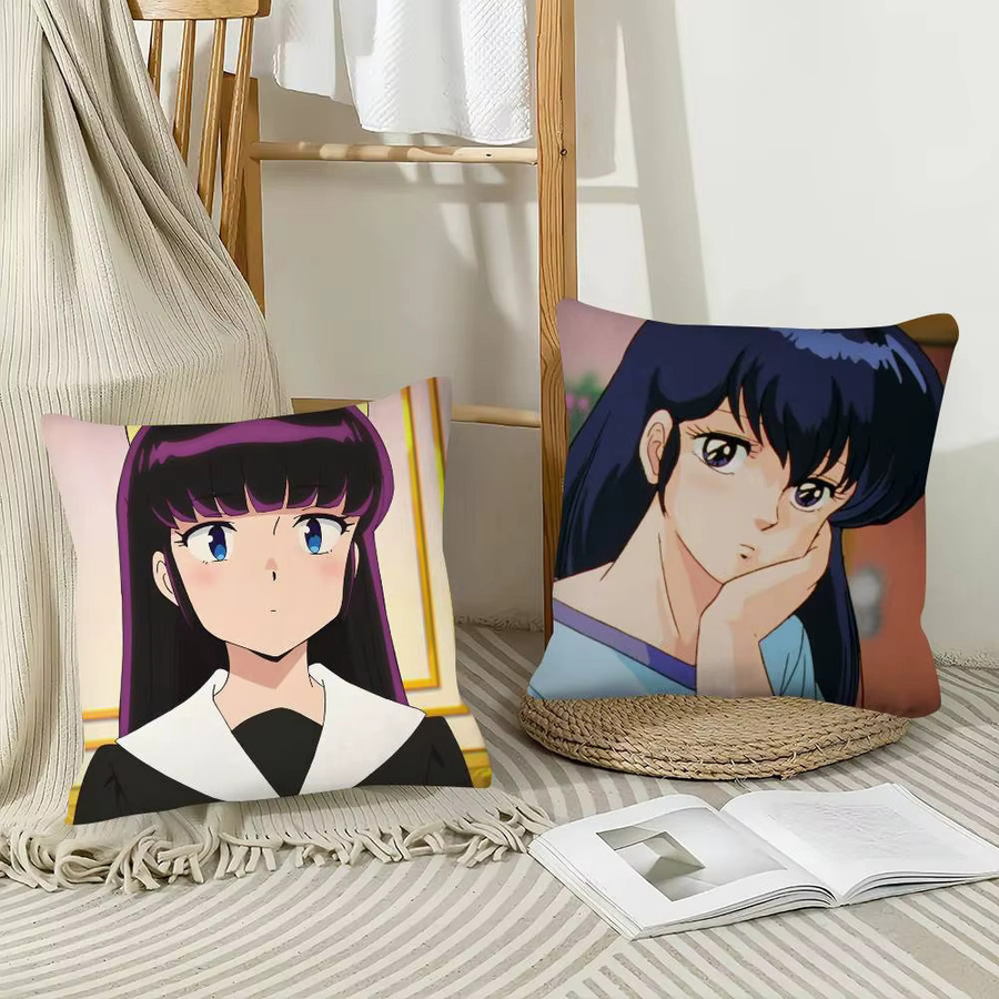 Kayou Maison Ikkoku Cartoon Kissenbezug quadratisch, Mehrfarbig, B/H: 40 x 40 cm - Bild 5