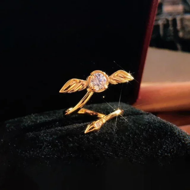 Bandai Ring, Gold, Kristall, Damen - Bild 1