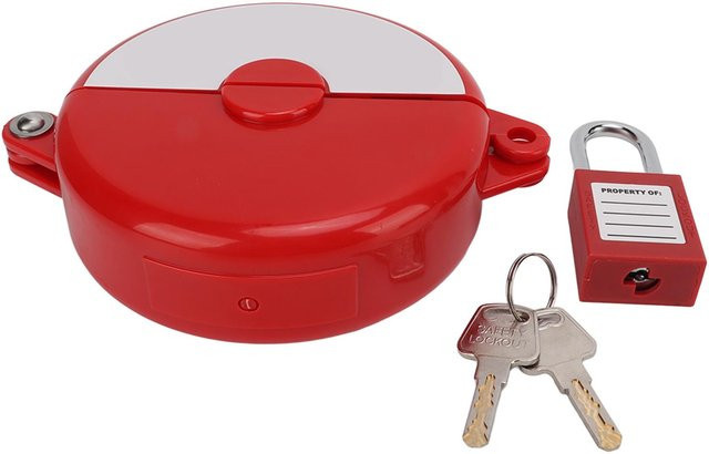 Neoglint Hose Bib Lock Verriegelungswerkzeug aus Kunststoff in Rot - Bild 1