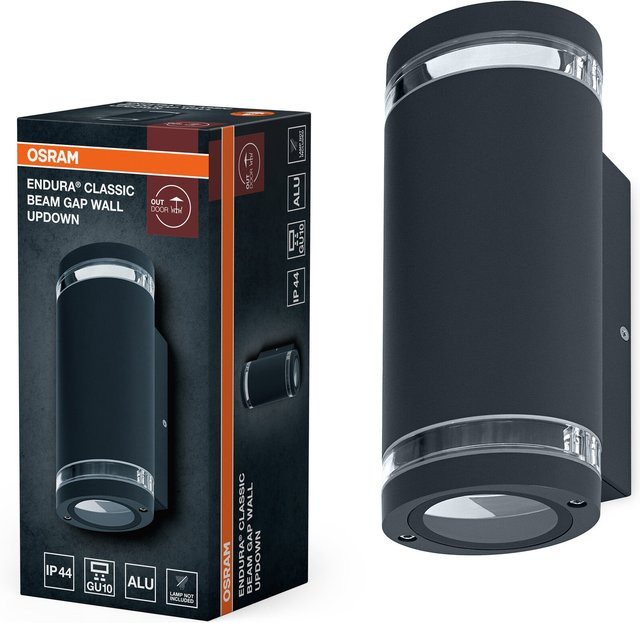 OSRAM HOMELIGHTING ENDURA Classic Beam Gap LED-Außenwandleuchte Up/Down aus Aluminium in Grau mit GU10 Fassung und IP44 Schutz - Bild 2