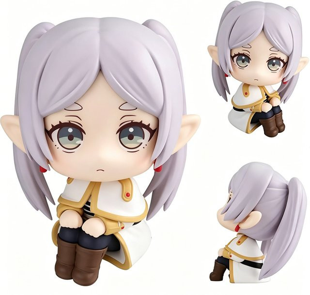 Bandai Frieren: Beyond Journey's End Chibi Anime-Figuren, Frieren Fern Stark, Einzelfigur, Kunststoff - Bild 1