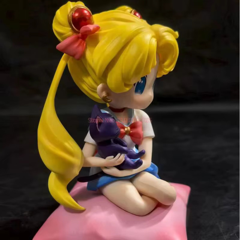 Bandai Sailor Moon Q-Style Sitting Sailor Moon & Usagi Tsukino Gk Statue, Anime-Sammelfigur - Bild 2