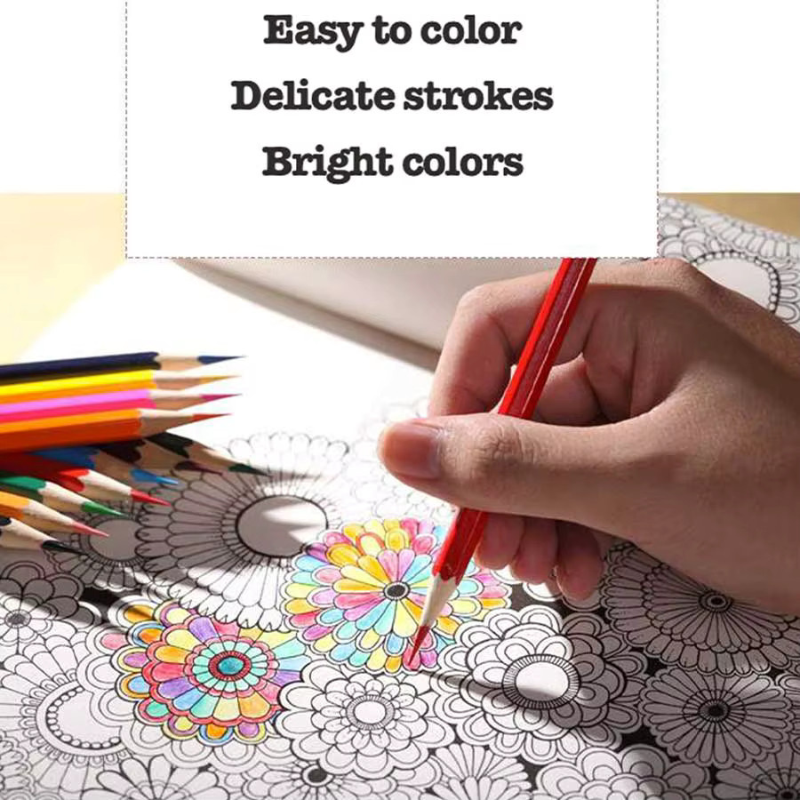 Professionelles Buntstift-Set mit 72 Farben in Multicolour, wasserlösliche Ölfarben für Kunst und Schule - Bild 5