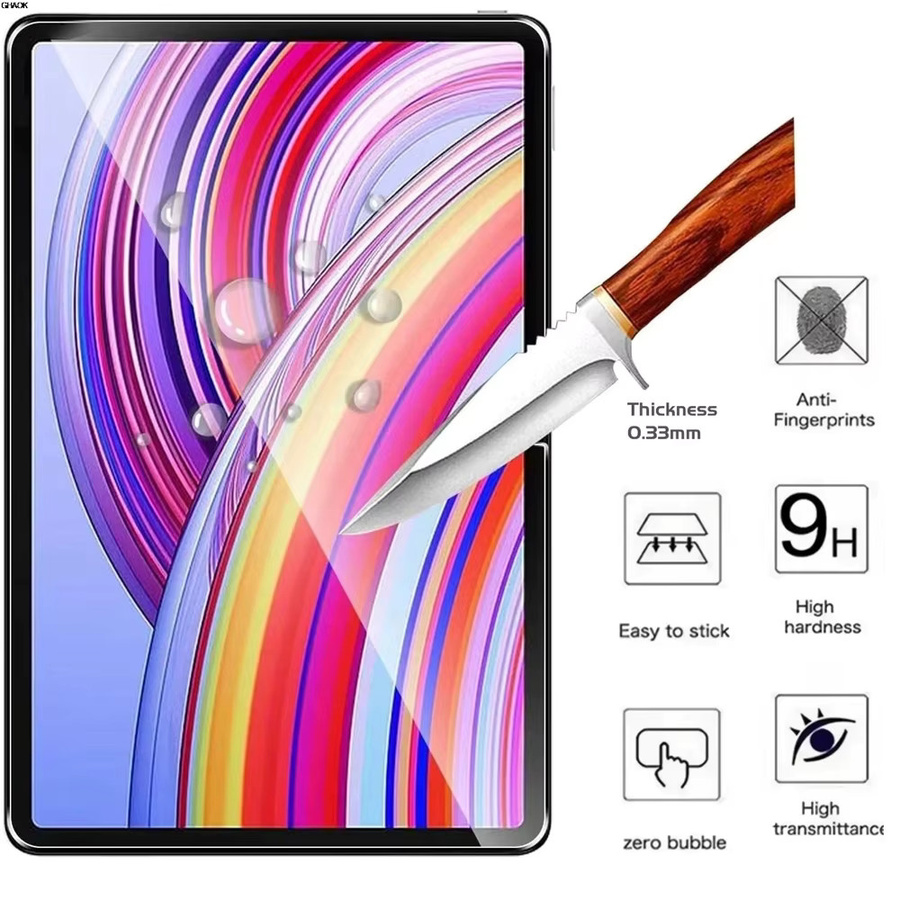 2 Stück Xiaomi Displayschutzfolie aus gehärtetem Glas für Redmi Pad 2 11 Zoll, Pad 2 Pro und Poco Pad 12,1 Zoll, transparent, 9H Hartgrad, HD kratzfest - Bild 3
