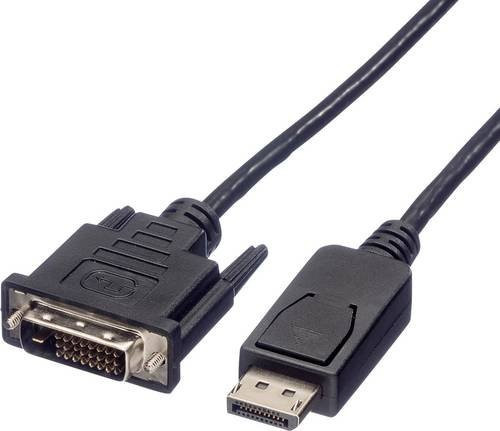 Roline DisplayPort auf DVI-D Adapterkabel Schwarz, Länge: 2,0 m - Bild 1