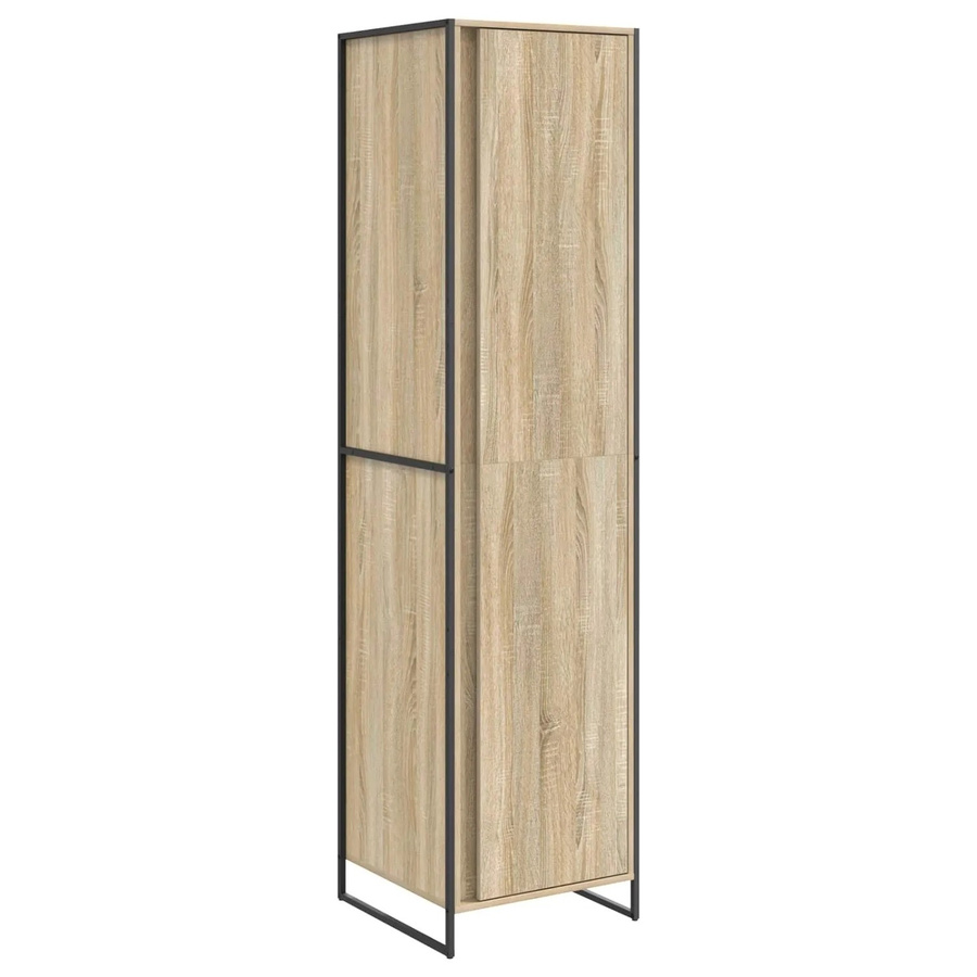 vidaXL Kleiderschrank mit 2 Türen Sonoma Eiche, B/T/H: 50 x 50 x 200 cm - Bild 2
